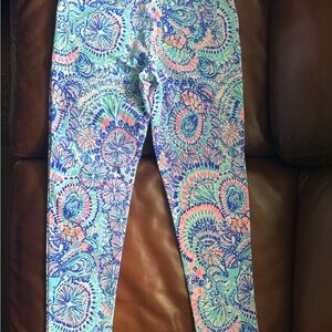Lilly Pulitzer Blue and Pink Paisley Golf Pants